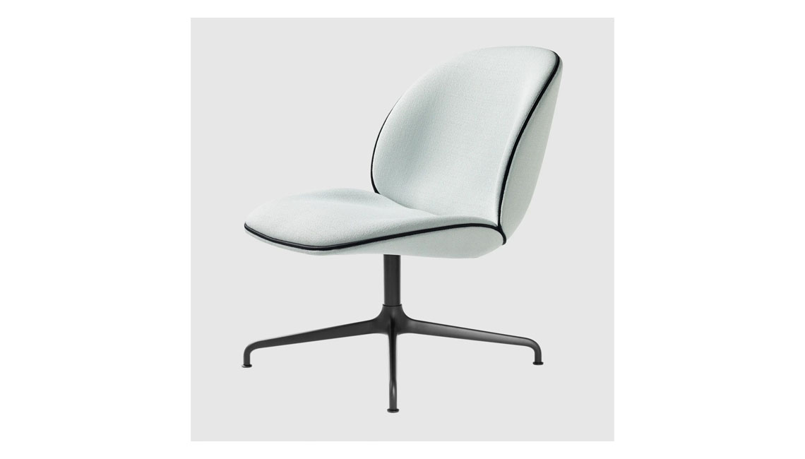 Beetle Lounge Chair - Fully Upholstered, 4-Star base休闲椅