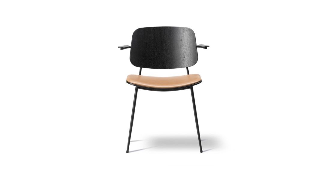 FredericiaSøborg metal base armchair餐椅