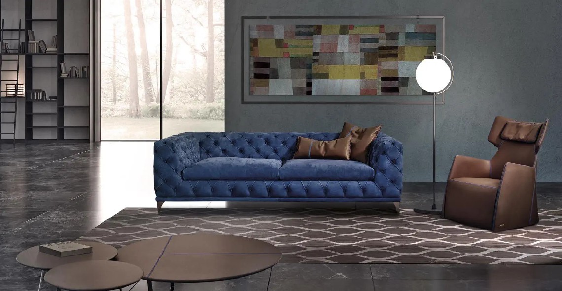 GAMMAChesterfield sofa ASTON 多人沙发