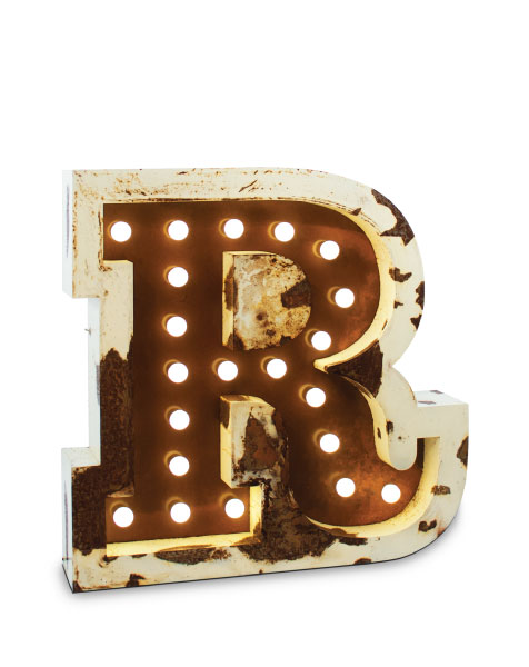 DELIGHTFULLLETTER R GRAPHIC台灯