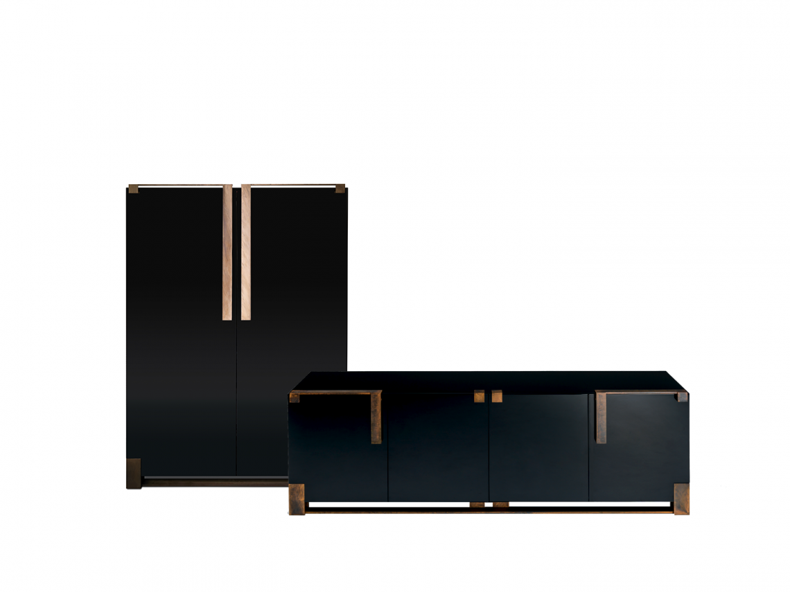 Black & Gold Cabinets橱柜
