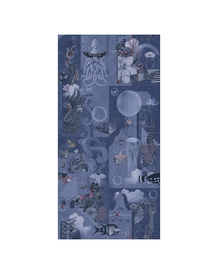 Devon&DevonGarden Of Dreams Navy - Decor Slabs 120x240 - Panel A墙板