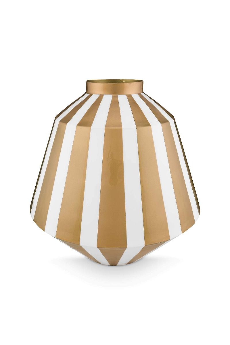 Pip StudioVase Metal Stripes钻石形金属花瓶